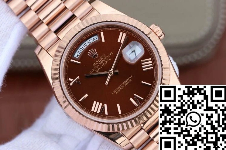 Day EW 40mm Dial Factory 228235 Rolex Brown Date 0723